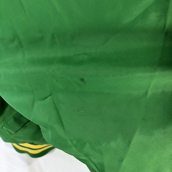 VTG HUGHES HYBRIDS SNAP BUTTON JACKET GREEN USA MADE XL FITS SMALLER 70s 80s - Picture 13 of 16